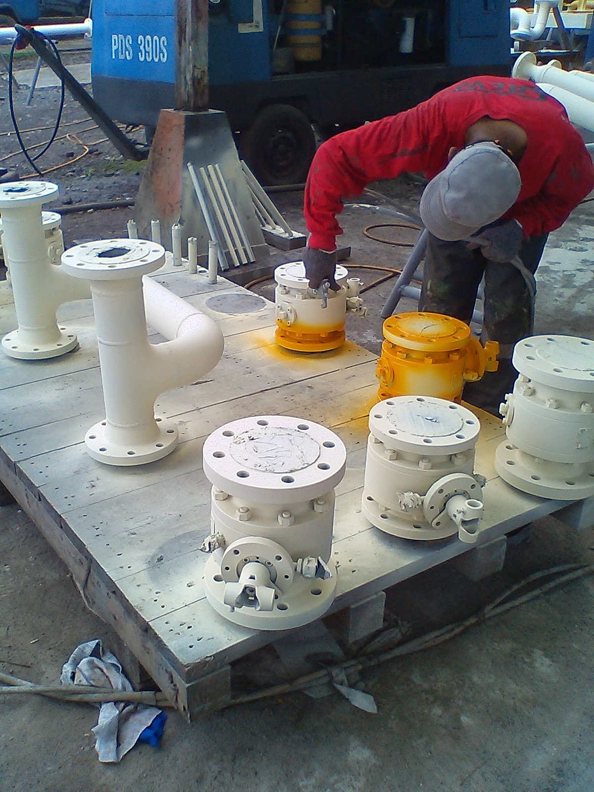 Sandblasting Painting Skid Metering Gas Calibrator SANDBLASTING