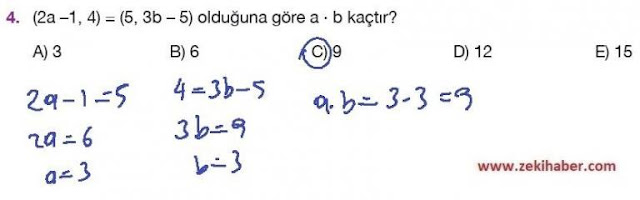 9. Sınıf Ödev Yayınları Matematik 78. Sayfa Cevapları