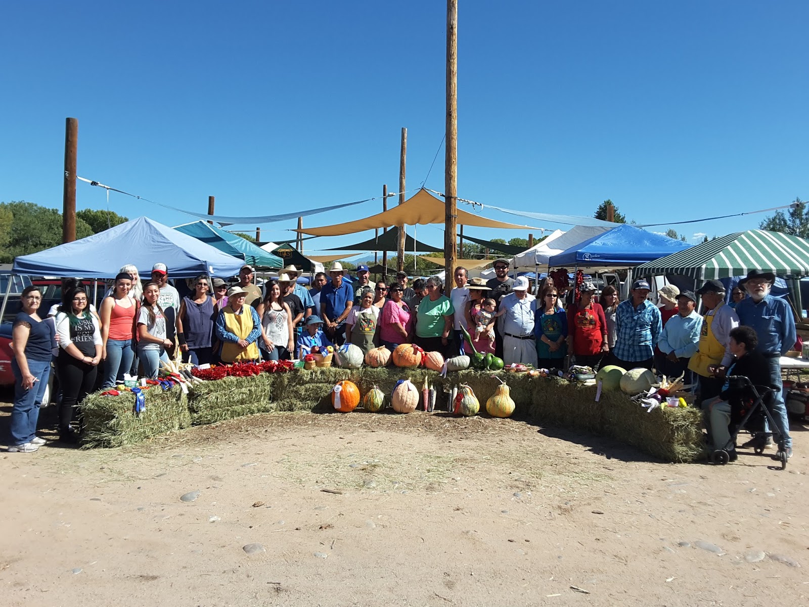 Española Farmers Market Potluck on the last day of the 2015 Espanola