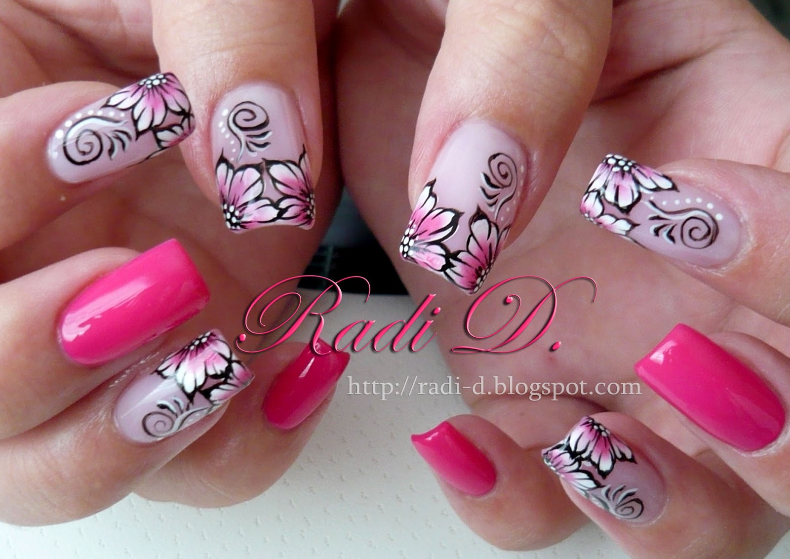 It`s all about nails: Flowers- French