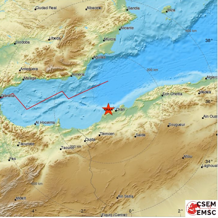 Sciency Thoughts Magnitude 3.2 Earthquake in northwest Algeria.