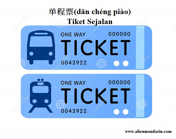 12 Jenis Tiket Dalam Bahasa Mandarin