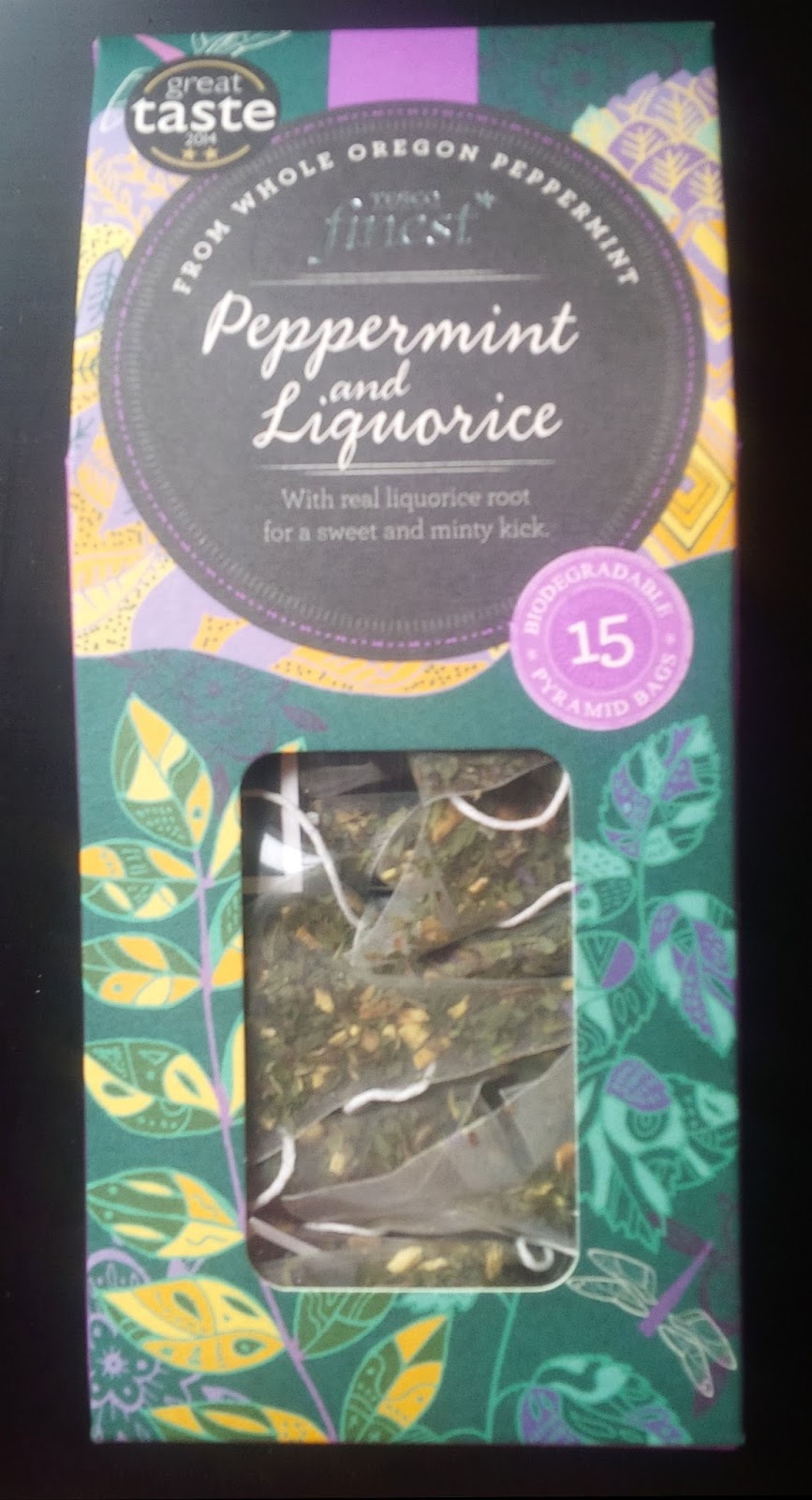 beverage upon beverage upon beverage Tesco Finest Peppermint and Liquorice