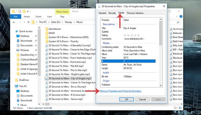Cara Menghapus Meta Data File Pada Windows 10