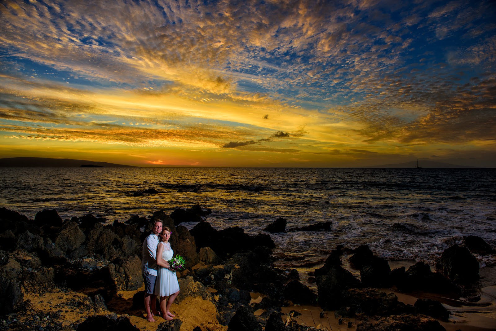 maui weddings sunset can