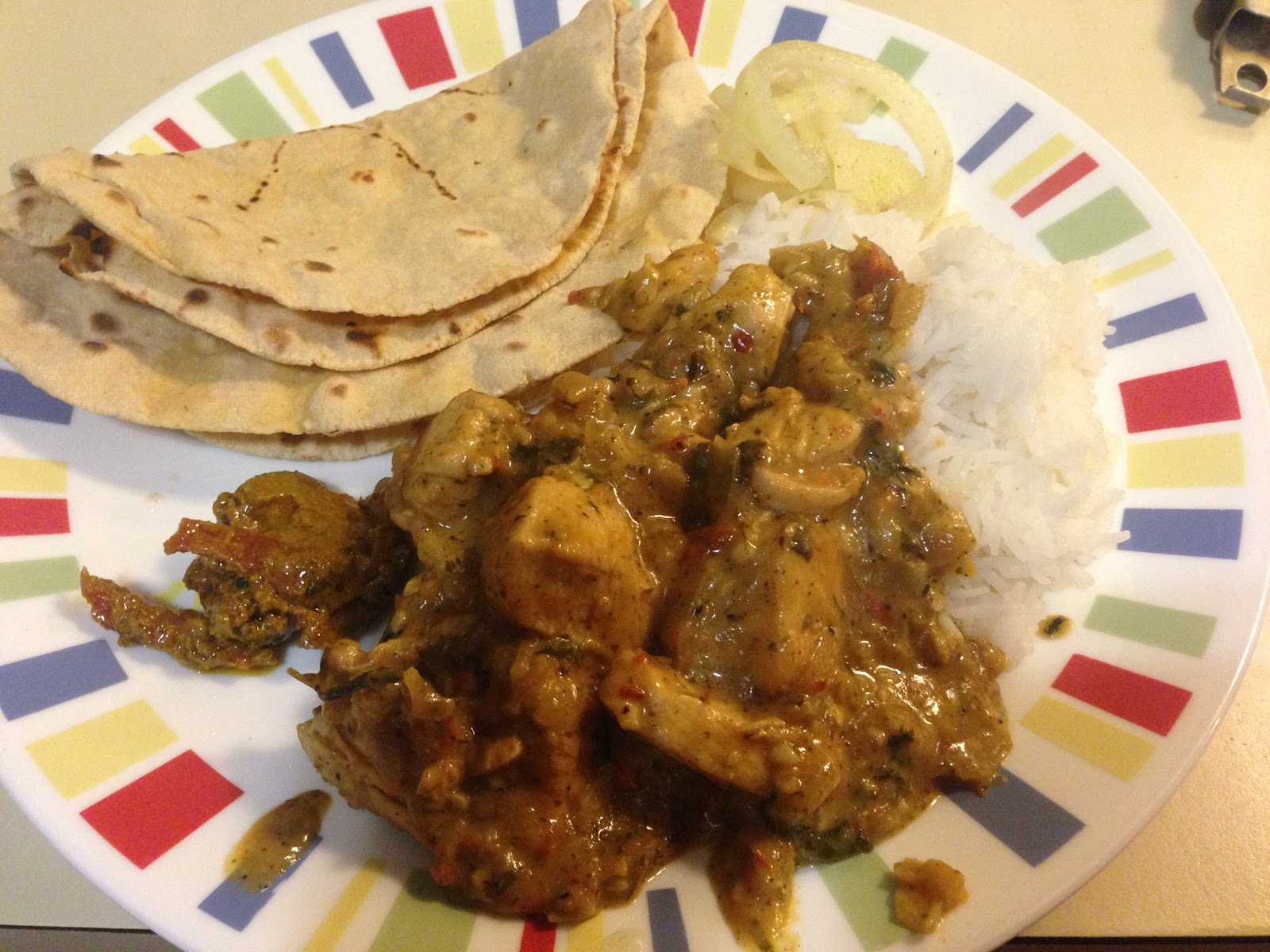 Chicken Handi And Roti