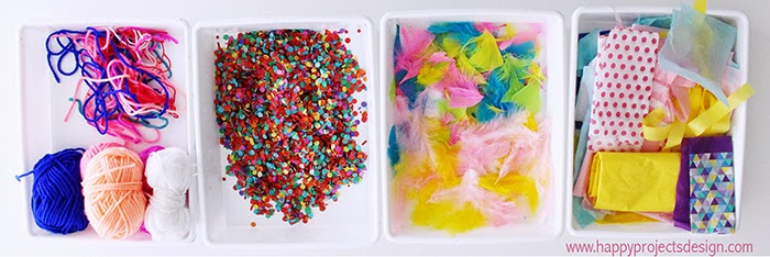 Nidos de Pascua DIY: materiales