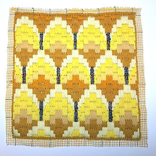 Quickpoint bargello pillow top "Aspen Trees"