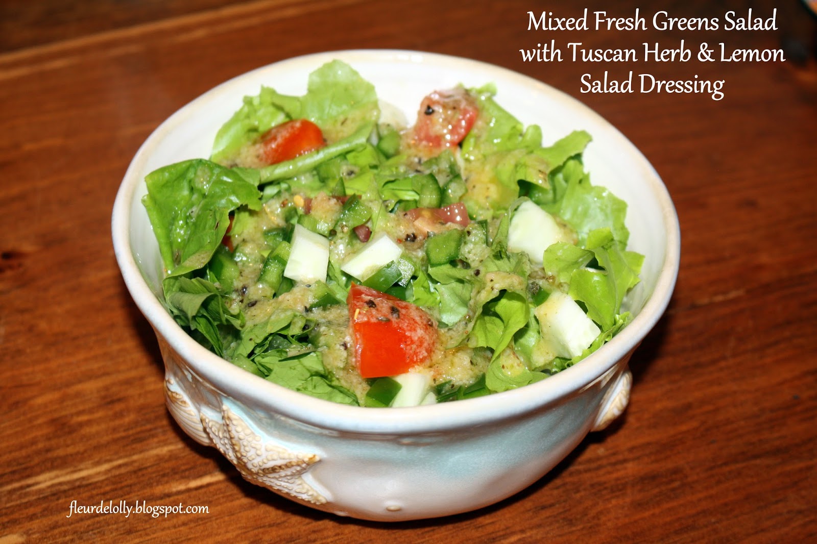 Fleur de Lolly Tuscan Herb & Lemon Salad Dressing (or Marinade)