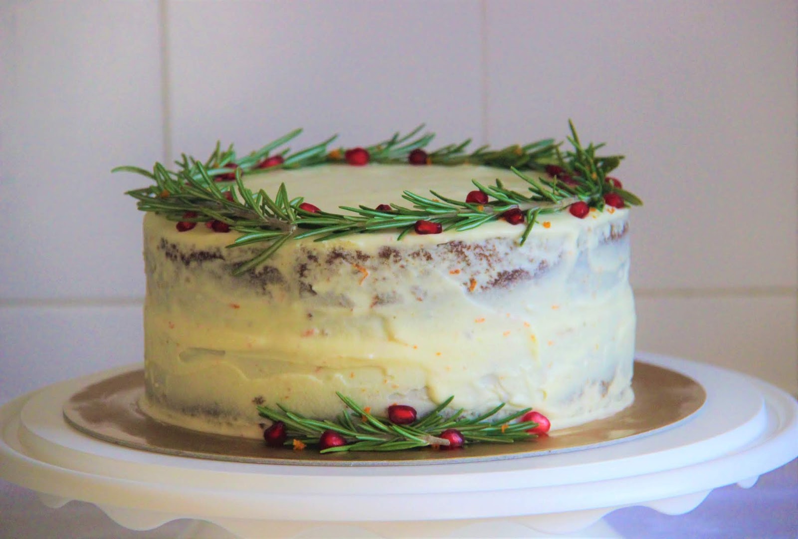 Tickled by Inspirations... Gingerbread Garam Masala Cake with Orange