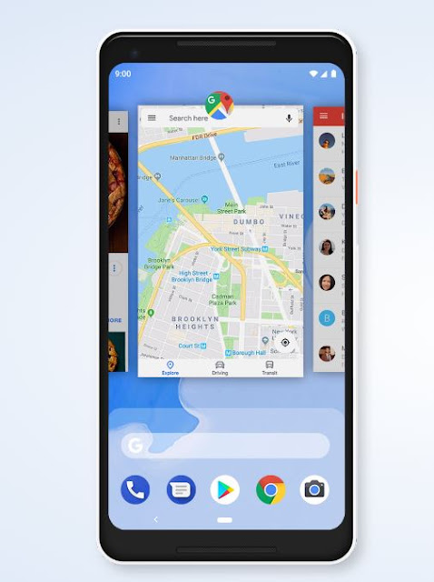 Android pie - nooor tec - android 9 - إيماءات جديدة للتنقل في نظام اندرويد 9 بي Android 9 P.