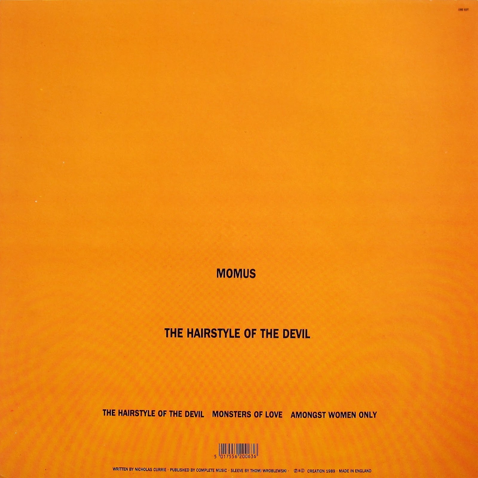 From A Northern Place Momus The Hairstyle Of The Devil (12")