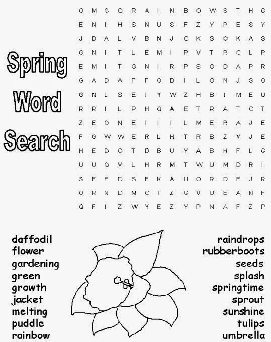 Spring Word Search