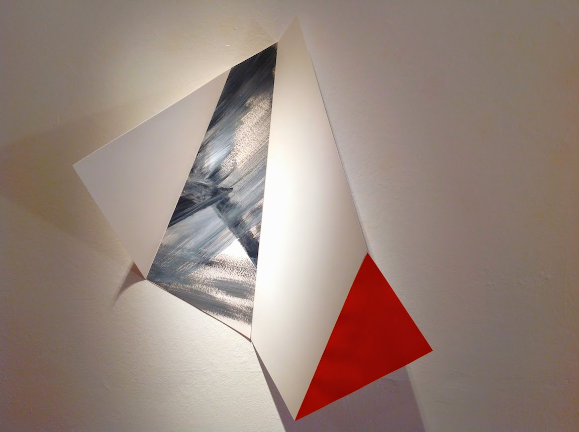 paper sculpture, geometric abstraction, abstract expressionism