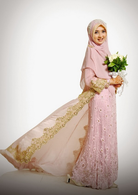 7 Model Baju Pengantin Muslimah Syar i Terbaru 2019