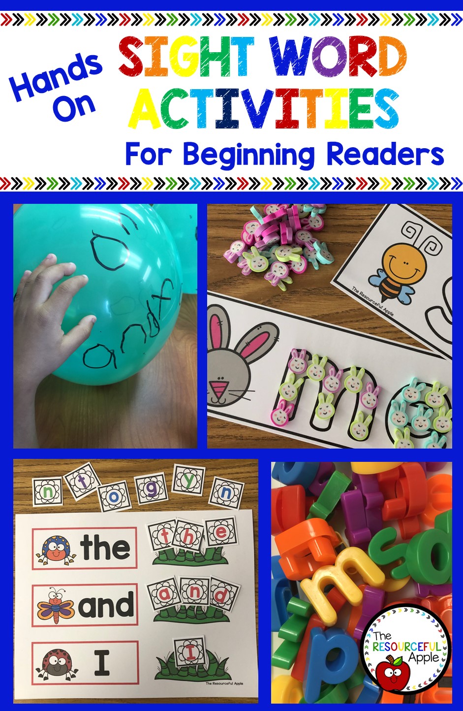 The Resourceful Apple: Hands On Sight Word Practice For Beginning Readers