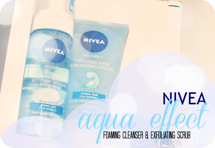 Nivea Aqua Effect Refreshing Foaming Cleanser and Exfoliating Scrub