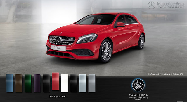Mercedes A250 2017 Mercedes A250 2017 màu Đỏ