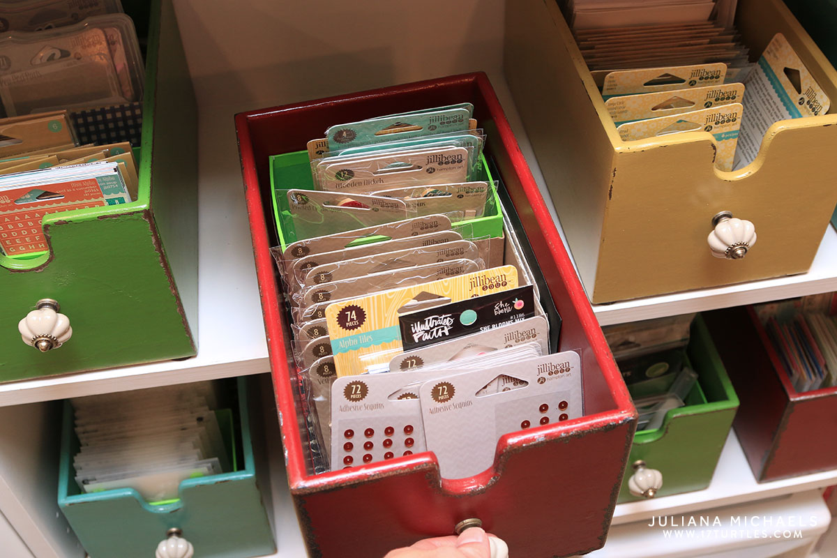 Card Making Storage Ideas Part - 17: Scrapbook And Card Making Storage Ideas - Juliana Michaels Of 17turtles Shares Her Creative Space And