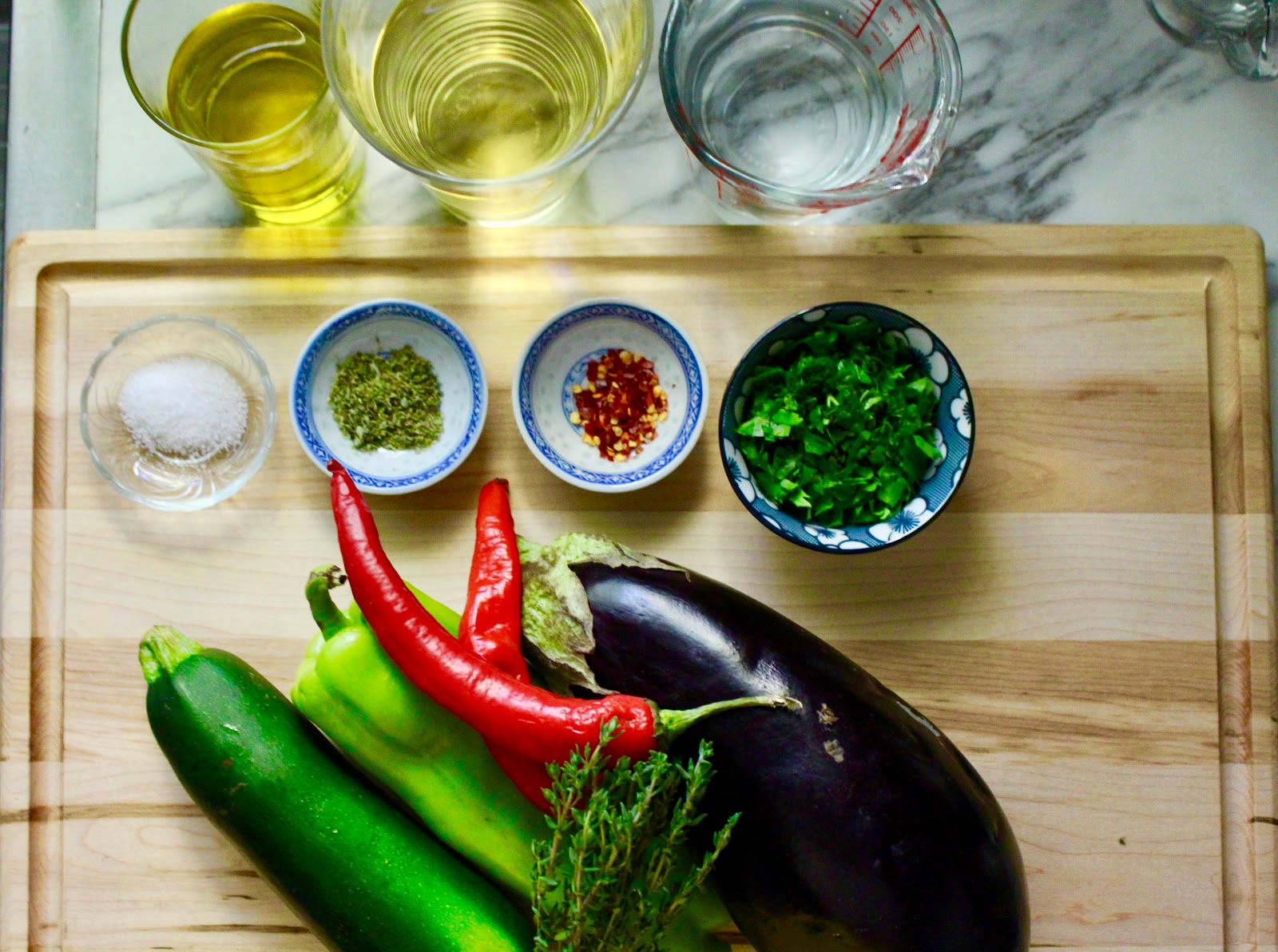 Les Gâteries Gourmandes de Graciela Escabeche d'aubergines et courgettes