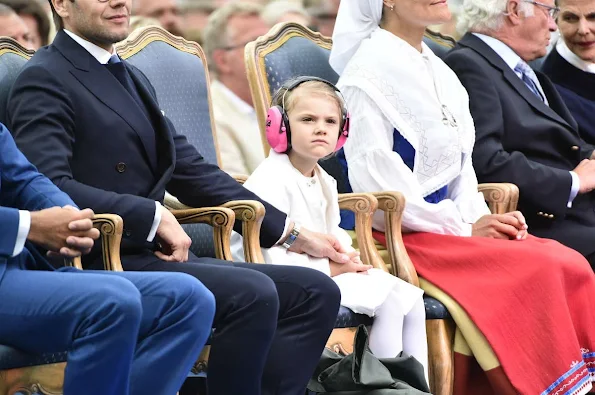 Queen Silvia, Crown Princess Victoria, Princess Sofia, Prince Carl Philip, Princess Estelle, Princess Madeleine and Christopher O'Neill attend Victoria Day Celebrations 2016. Style royal