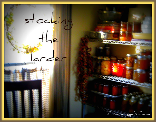 Notes from Maggie's Farm stocking the larder preserving by freezing
