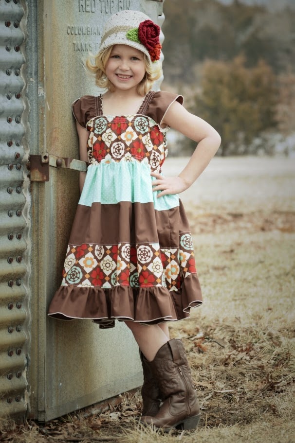 Create Kids Couture: Free Patterns: Kambria's Dress and Kaya's Cloche