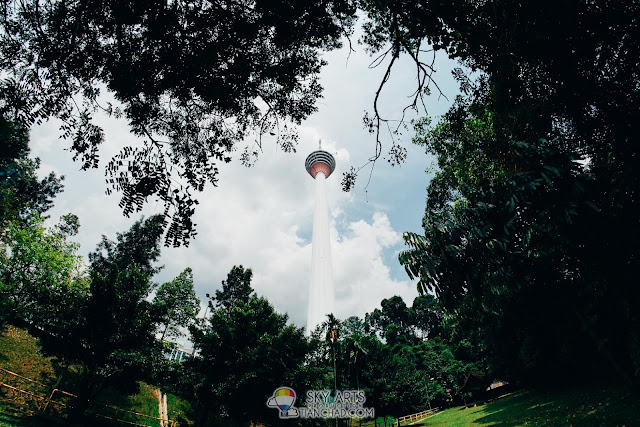 Amazing view of KL Tower from the camping site in Bukit Nanas Forest Reserve