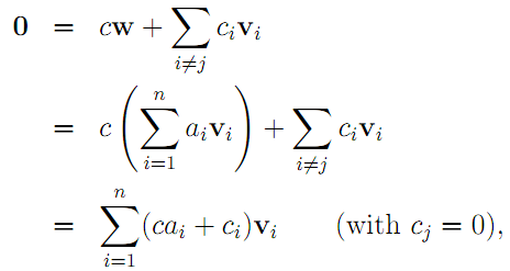 what does linear independence mean in physics