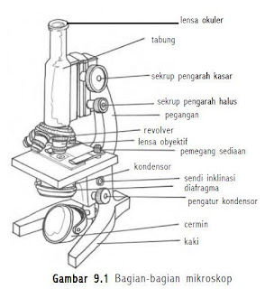 Bagian-bagian Mikroskop
