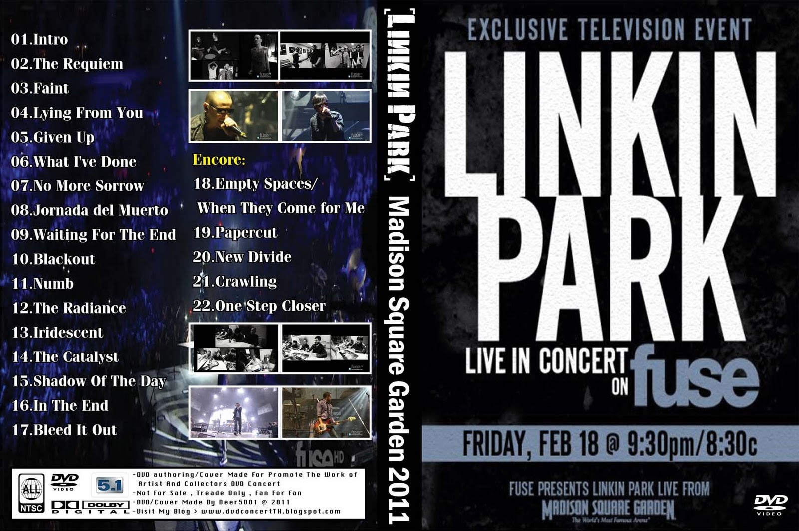 Capas Shows Internacional Linkin Park Live In Concert Of Fuse