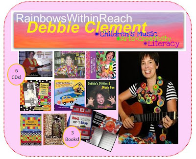 photo of: HUGE GIVE-AWAY of one entire set of Debbie Clement materials: 6 CDs + 3 Picture Books