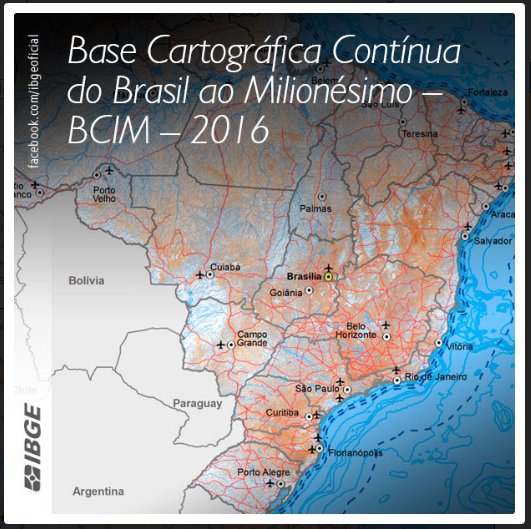 Base Cartográfica Contínua 2016 - IBGE