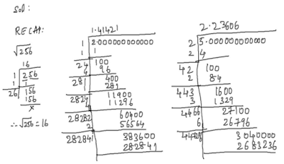 irrational numbers examples