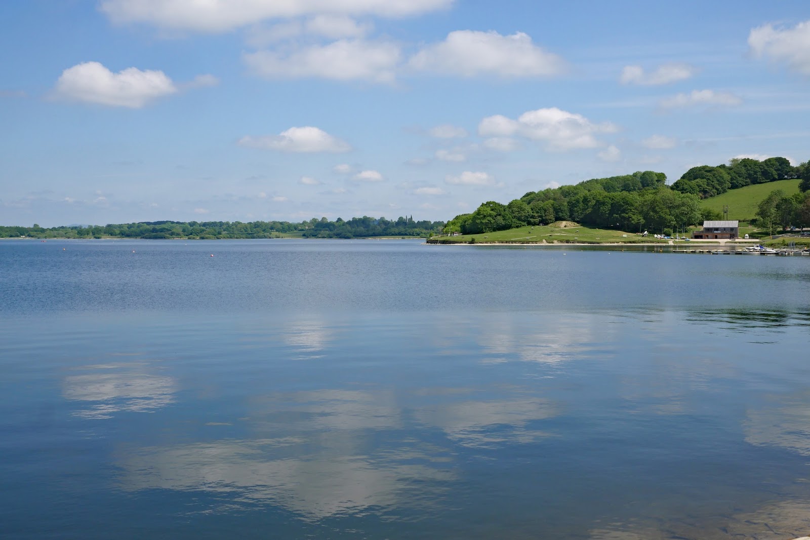 Walking in the country Llandegfedd Reservoir