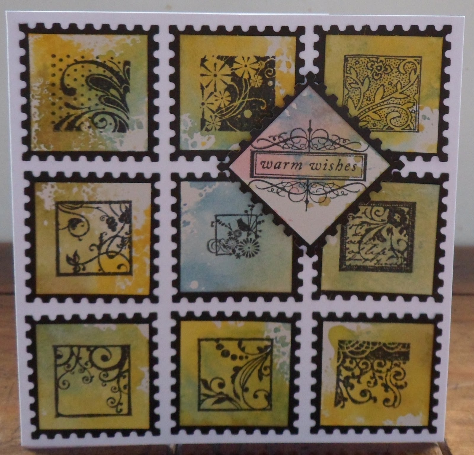 .K's crafty corner. Cardmaking Playing with Inks