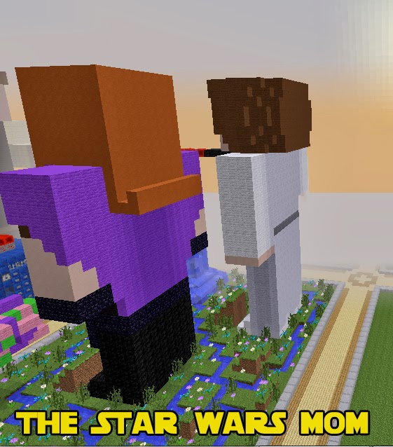 Minecraft Star Wars Builds: Mara Jade and Princess Leia