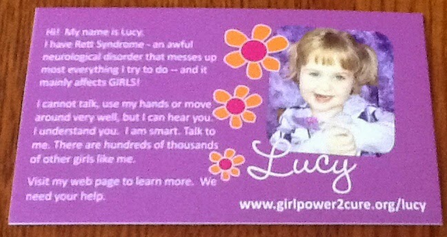 Lucy's purple card: