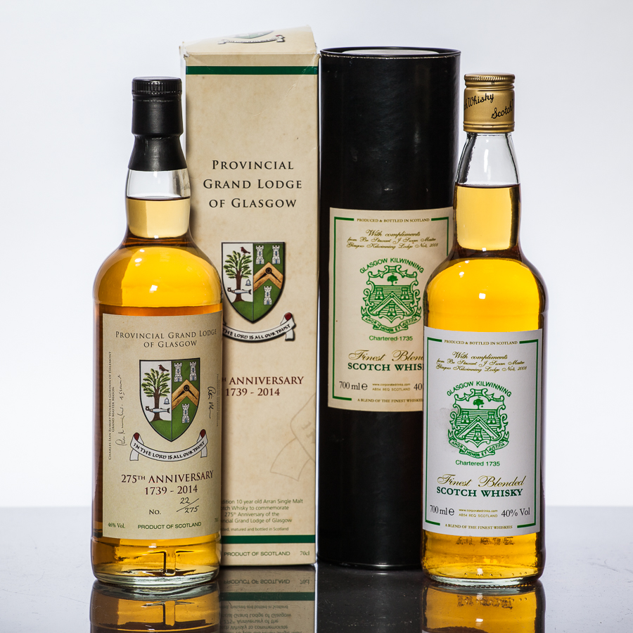 Freemasonry in the press and under the hammer. Whisky galore