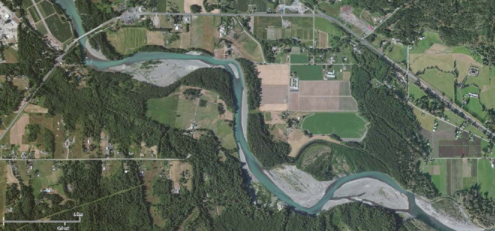 Reading the Washington Landscape Nooksack River Temporarily Blocked by