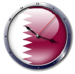 علم قطر  Mauritania flag clock
