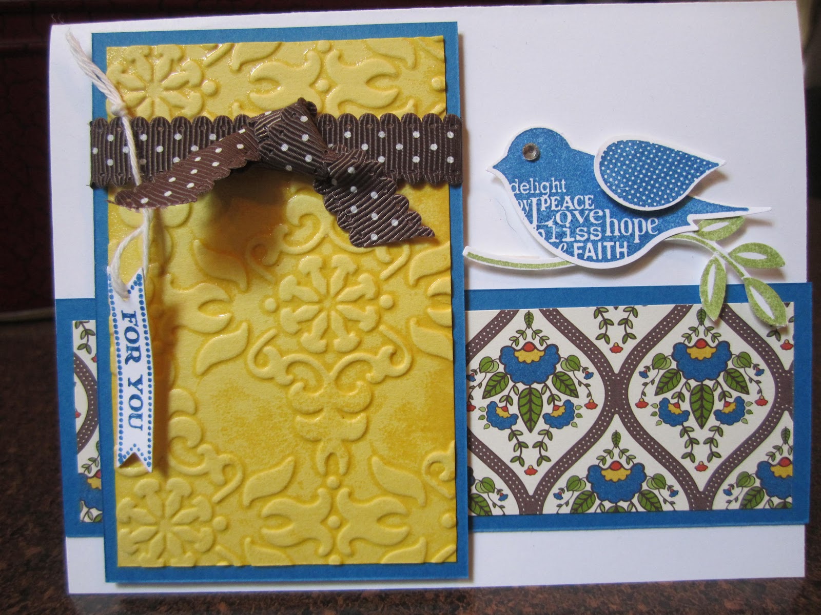 Goin' Over The Edge Wet embossing technique, Fourth of July and pretty