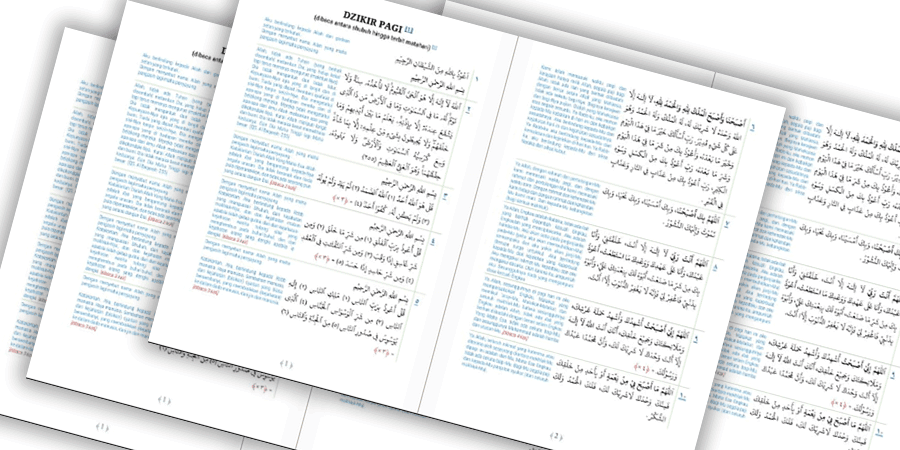 Dzikir Pagi, Dzikir Petang dan Dzikir Ba�da Sholat Fardlu