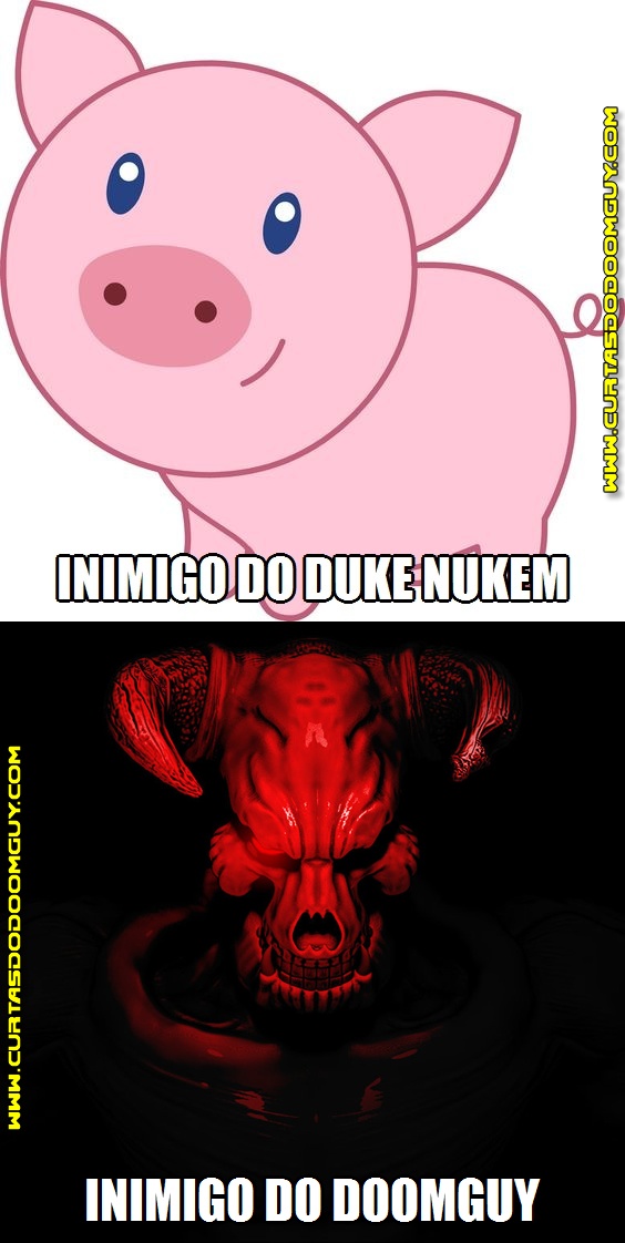 Inimigos do Doomguy x Inimigos do Duke Nukem