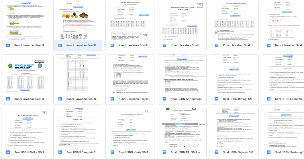 Prediksi Soal USBN SMA Kurikulum 2013 Tahun 2018/2019 dan