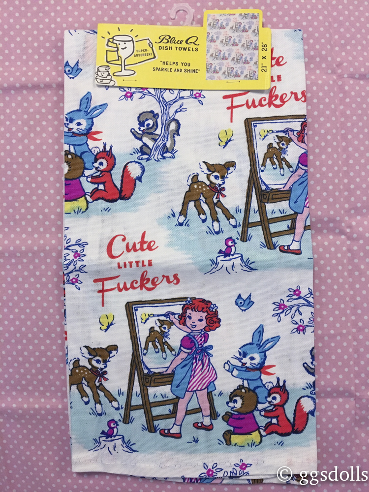 Blue Q Cute Little Fuckers Dish Towel