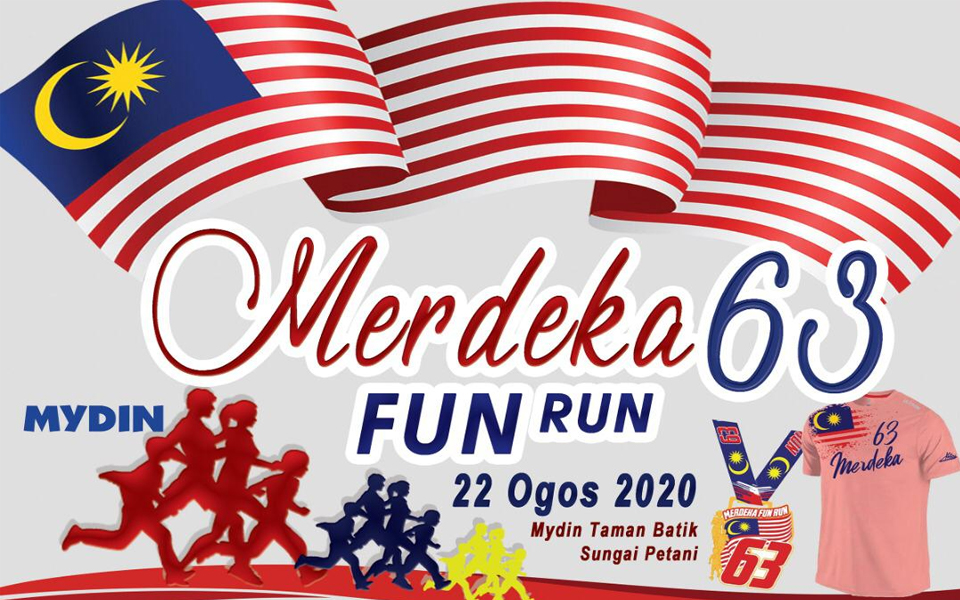 JOMRUN LAH!: Merdeka 63 Fun Run Mydin Taman Batik