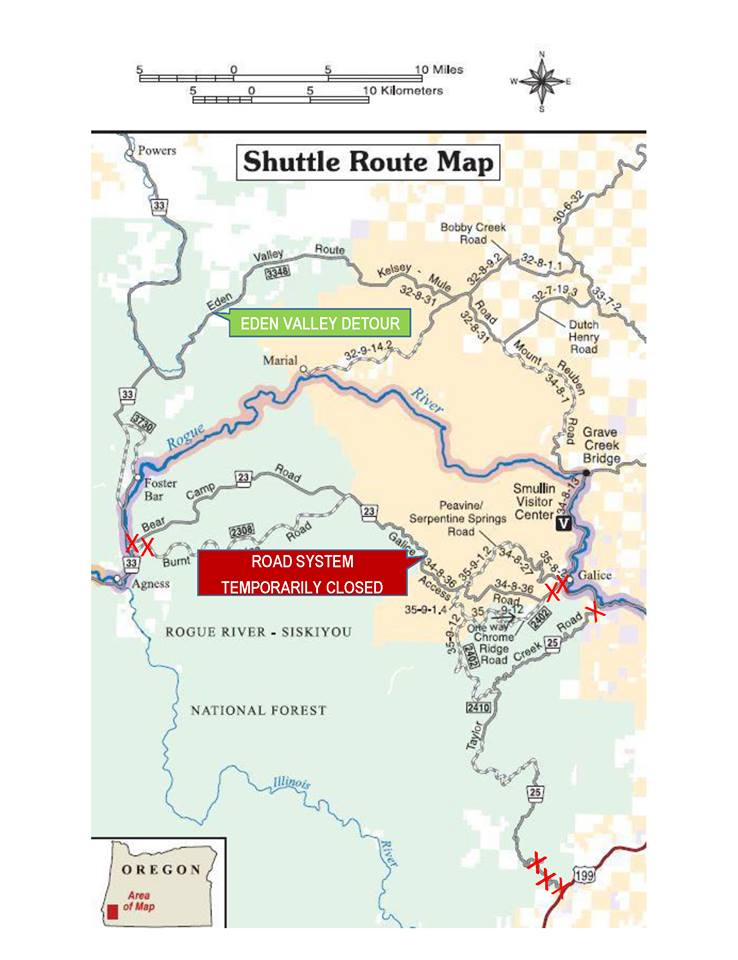 Southwest Oregon Joint Information Center Bear Camp Road Closure