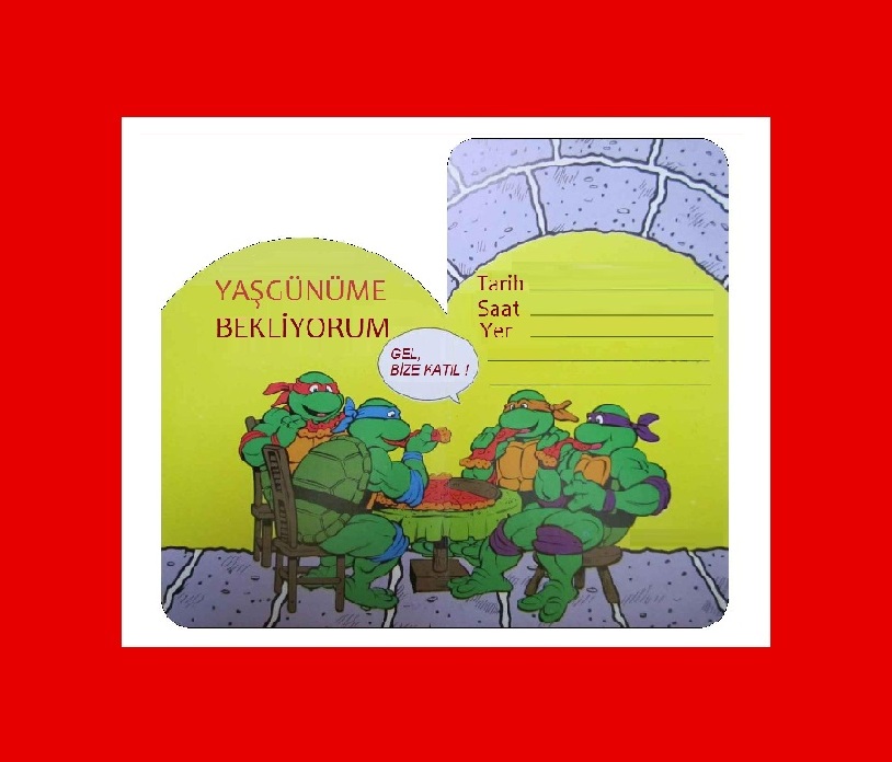 Keyfekeder Saatlerim Ninja Kaplumbağalar Kötülere Karşı P