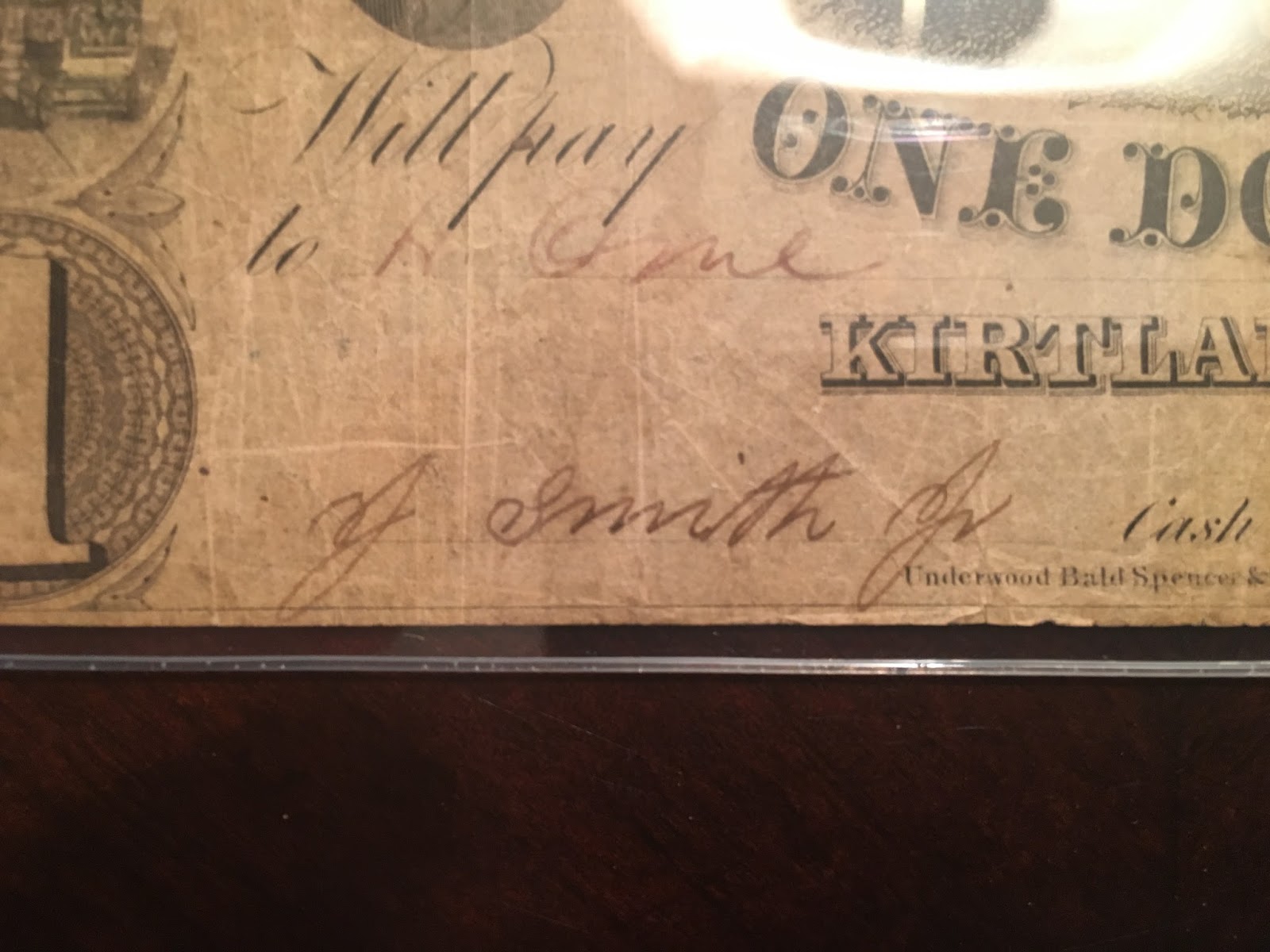 LDS Book Reviews Kirtland Safety Society Bank Note 1 1837